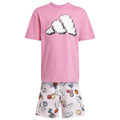 Adidas Παιδικό σετ Seasonal Essentials Fun Tee and Shorts Set